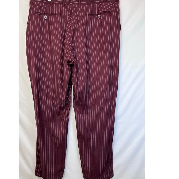 Vinci Men's Size 48L/43L Red/White 3 Piece Suit Vest, Jacket, and Pants - Picture 9 of 16